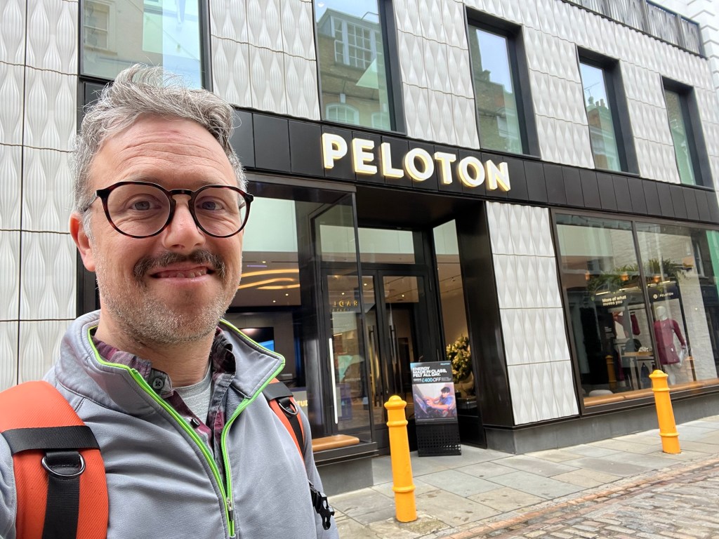 Img_9044 » lighthouse leadership The author standing outside peloton's studio on Covent Gardens, London.