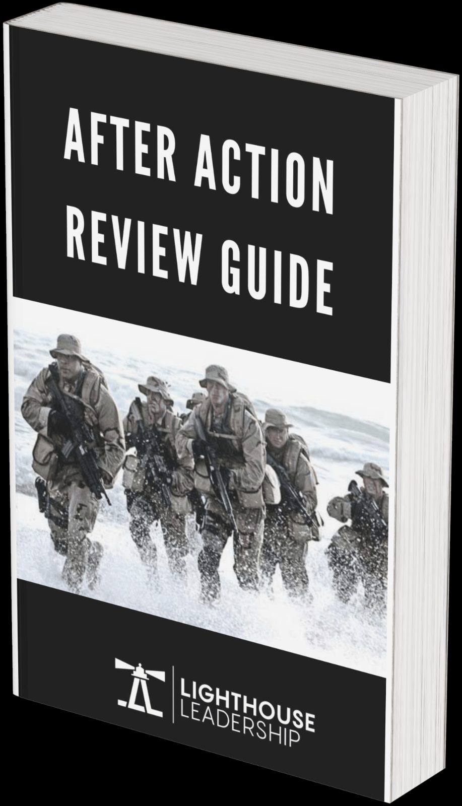 After Action Review Guide cover — Lighthouse Leadership’s free twelve-page field guide for running an AAR
